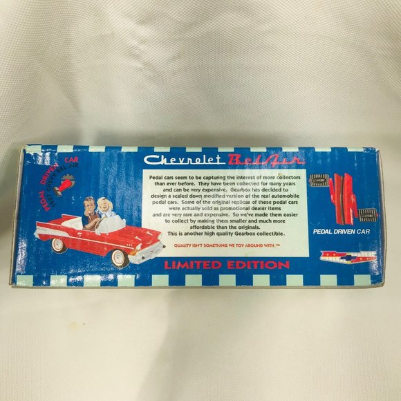 Gearbox 1997 Vintage 1957 Chevy Bel Air Convertible Serial #05361 Pedal Car New - Picture 5 of 10